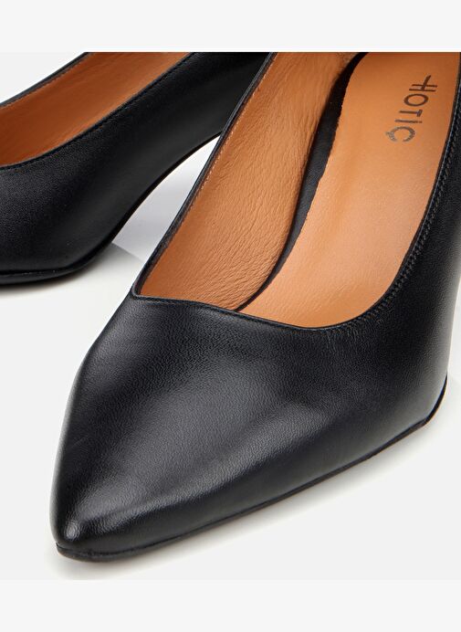 Kadın Deri Siyah Esnek Tabanlı İnce Topuklu Stiletto 01AYH312480A100 - Görsel 4