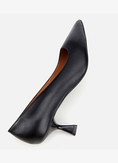 Kadın Deri Siyah Esnek Tabanlı İnce Topuklu Stiletto 01AYH312480A100 - Görsel 7