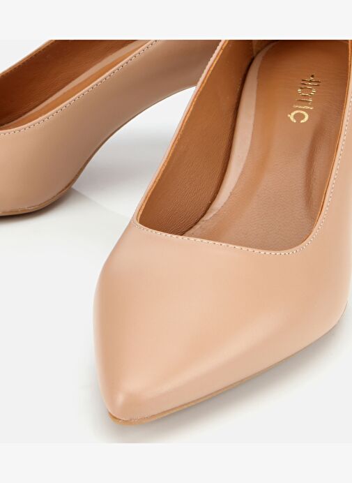 Kadın Deri Bej Esnek Tabanlı Stiletto 01AYH312480A330 - Görsel 4