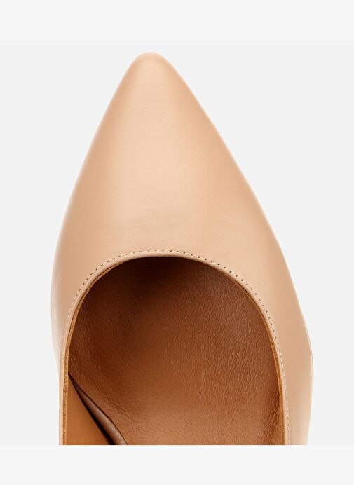 Kadın Deri Bej Esnek Tabanlı Stiletto 01AYH312480A330 - Görsel 6