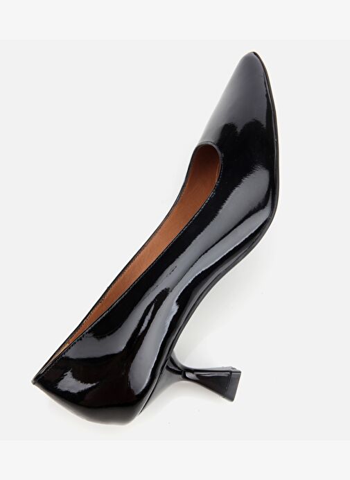Kadın Rugan Deri Siyah Esnek Tabanlı Stiletto 01AYH312490A100 - Görsel 7