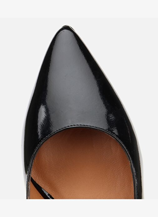 Kadın Rugan Deri Siyah Esnek Tabanlı Stiletto 01AYH312490A100 - Görsel 6