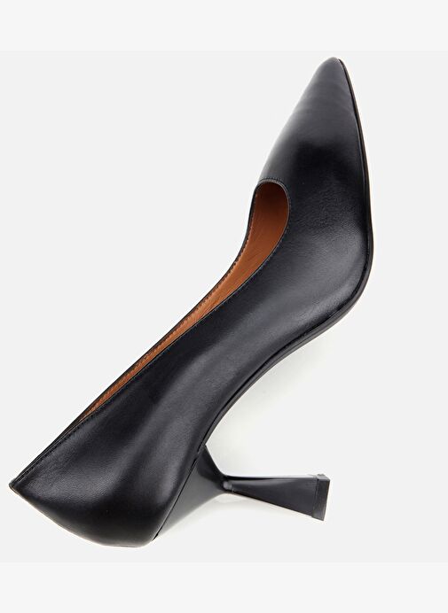 Kadın Deri Siyah Esnek Tabanlı İnce Topuklu Stiletto 01AYH312510A100 - Görsel 7