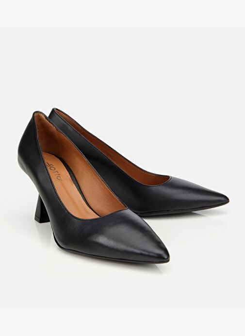 Kadın Deri Siyah Esnek Tabanlı İnce Topuklu Stiletto 01AYH312510A100 - Görsel 3