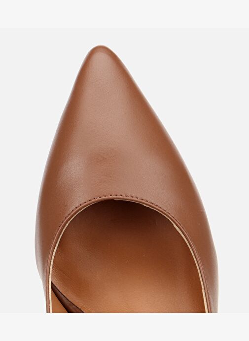 Kadın Deri Kahverengi Esnek Tabanlı İnce Topuklu Stiletto 01AYH312510A370 - Görsel 6