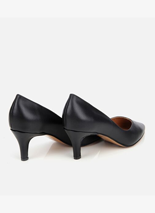 Kadın Deri Siyah İnce Topuklu Stiletto 01AYH312520A100 - Görsel 4