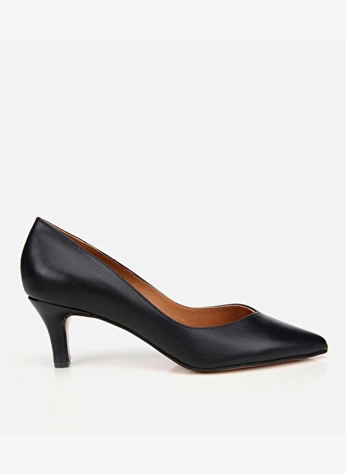 Kadın Deri Siyah İnce Topuklu Stiletto 01AYH312520A100 - Görsel 2