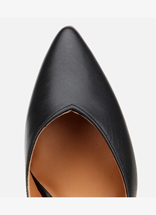 Kadın Deri Siyah İnce Topuklu Stiletto 01AYH312520A100 - Görsel 5