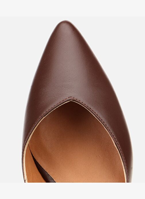 Kadın Deri Kahverengi İnce Topuklu Stiletto 01AYH312520A480 - Görsel 5