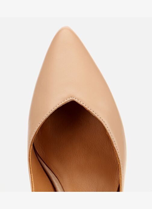 Kadın Deri Bej İnce Topuklu Stiletto 01AYH312520A330 - Görsel 6