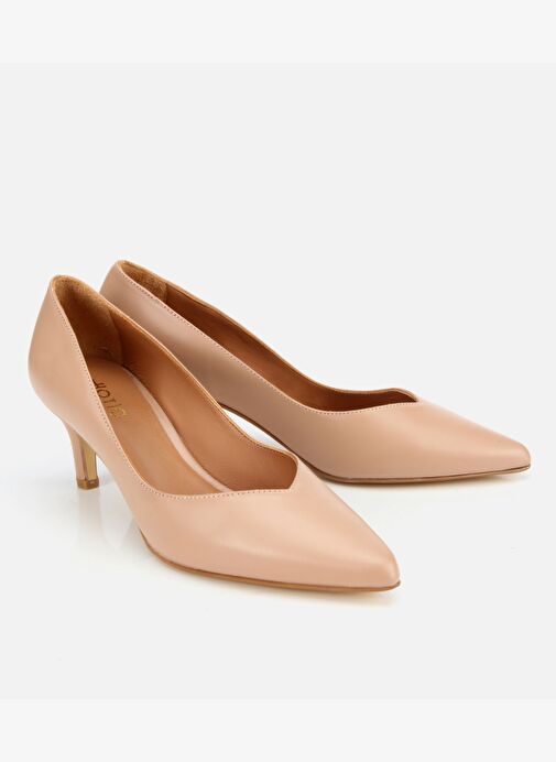 Kadın Deri Bej İnce Topuklu Stiletto 01AYH312520A330 - Görsel 3
