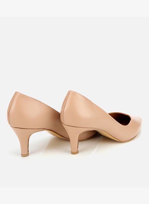Kadın Deri Bej İnce Topuklu Stiletto 01AYH312520A330 - Görsel 5