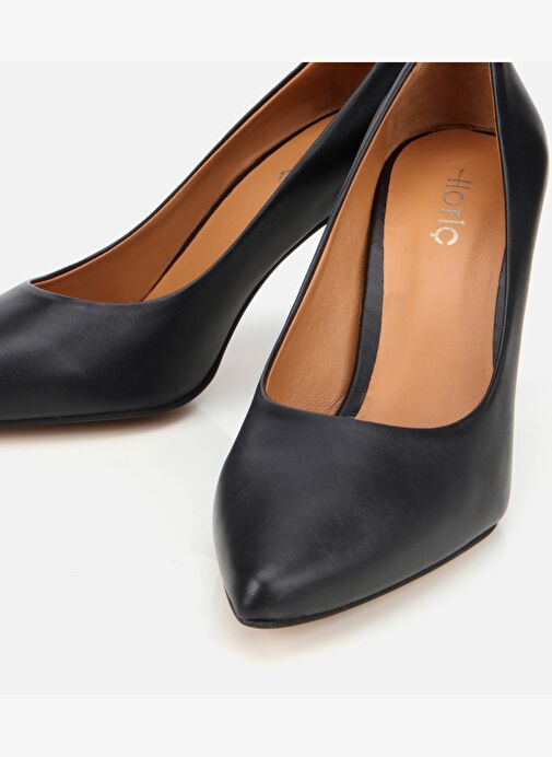 Kadın Deri Siyah Yüksek Topuklu Stiletto 01AYH312530A100 - Görsel 4