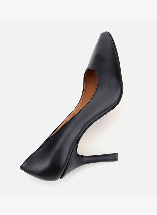 Kadın Deri Siyah Yüksek Topuklu Stiletto 01AYH312530A100 - Görsel 7