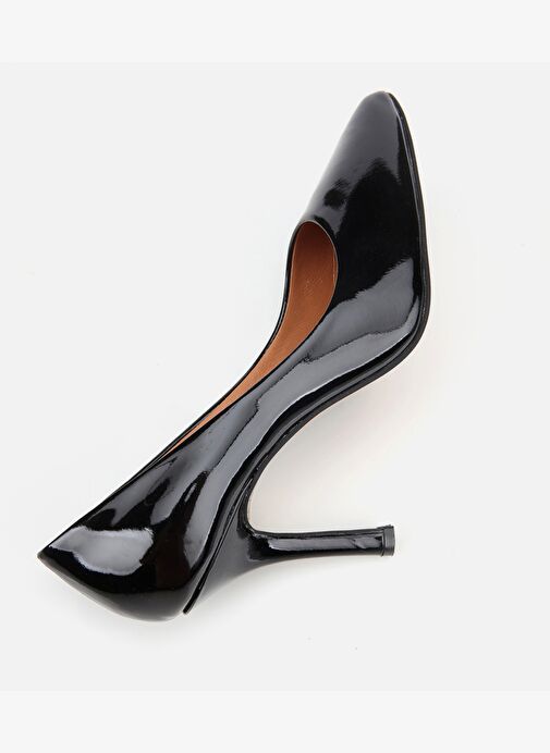 Kadın Rugan Deri Siyah Stiletto 01AYH312550A100 - Görsel 7