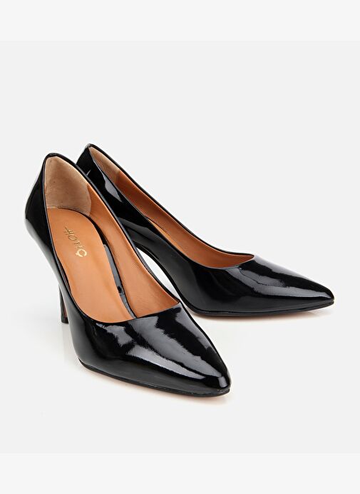 Kadın Rugan Deri Siyah Stiletto 01AYH312550A100 - Görsel 3