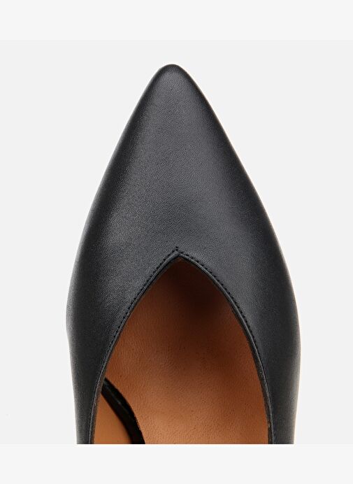 Kadın Deri Siyah İnce Topuklu Stiletto 01AYH312590A100 - Görsel 6
