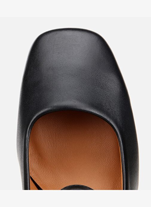 Kadın Deri Siyah Mary Jane Kalın Topuklu Ayakkabı 01AYH312610A100 - Görsel 6