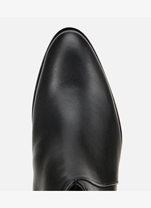 Kadın Deri Siyah Yumuşak Bilekte Topuklu Bot 01BOH312700A100 - Görsel 6
