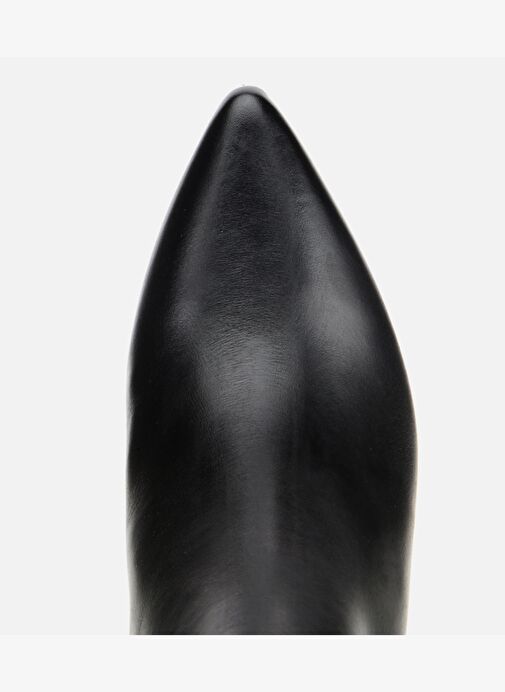 Kadın Deri Siyah Yarım Topuklu Bot 01BOH312710A100 - Görsel 6