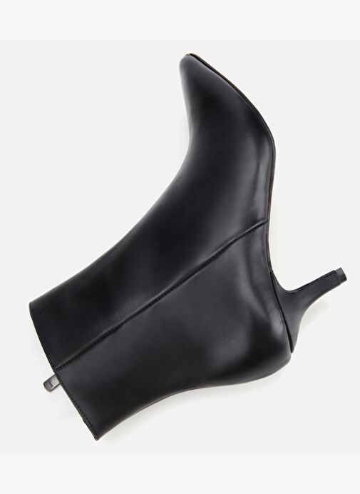 Kadın Deri Siyah Yarım Topuklu Bot 01BOH312710A100 - Görsel 7