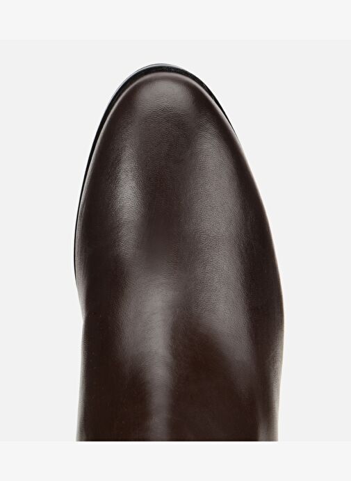 Kadın Deri Kahverengi Toka Detaylı Bilekte Topuklu Bot 01BOH313370A480 - Görsel 6