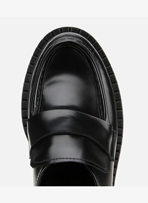 Kadın Açma Deri Siyah Günlük Loafer 01AYH312990A100 - Görsel 6