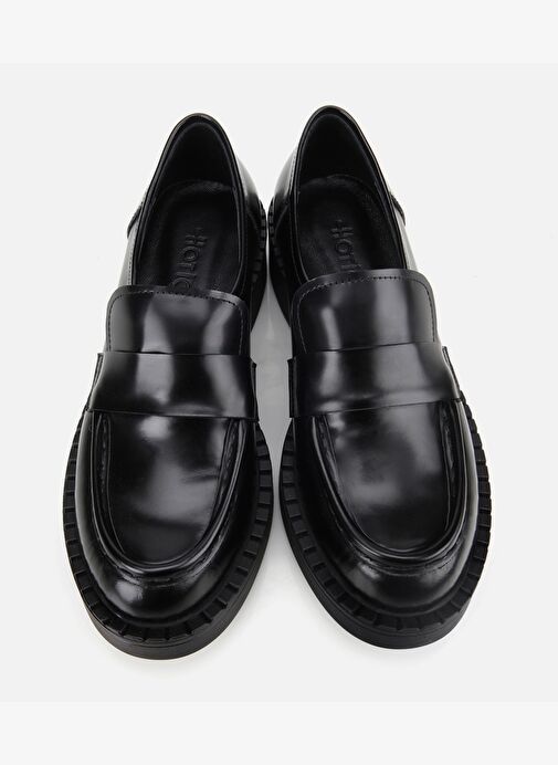Kadın Açma Deri Siyah Günlük Loafer 01AYH312990A100 - Görsel 7