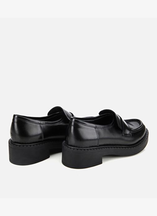 Kadın Açma Deri Siyah Günlük Loafer 01AYH312990A100 - Görsel 5