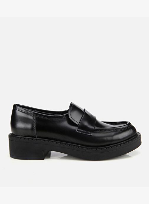 Kadın Açma Deri Siyah Günlük Loafer 01AYH312990A100 - Görsel 2