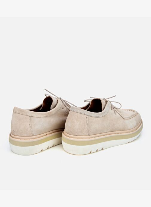 Erkek Süet Deri Bej Hafif Tabanlı Günlük Ayakkabı 02AYH313500A310 - Görsel 5