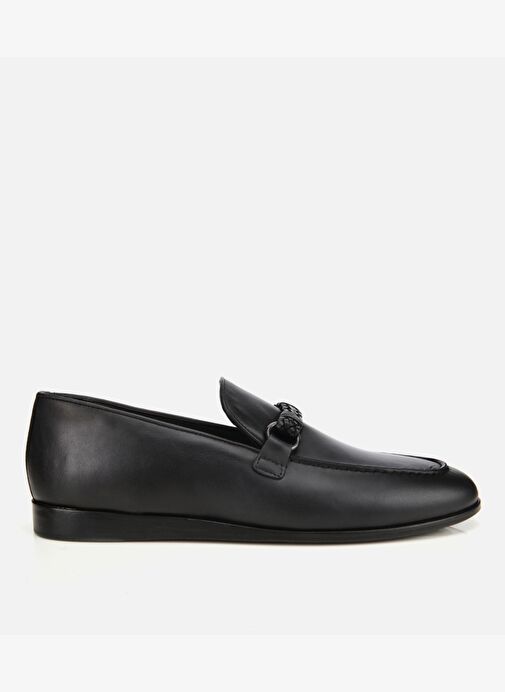 Erkek Deri Siyah Toka Detaylı Klasik Loafer 02AYH313510A100 - Görsel 2