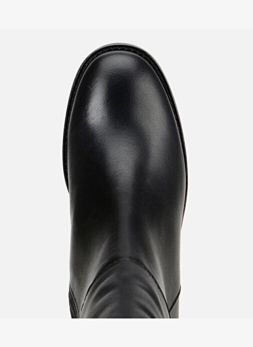 Kadın Deri Siyah Bilekte Topuklu Bot 01BOH313730A100 - Görsel 6