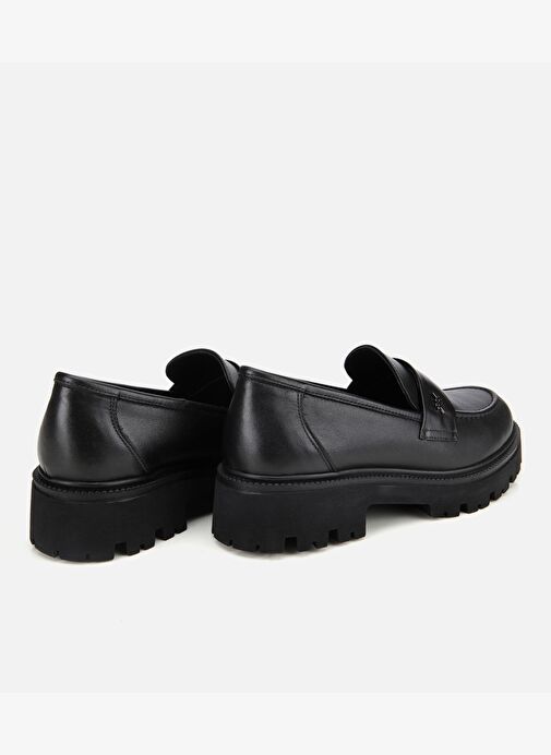Kadın Deri Siyah Yumuşak Dokulu Günlük Loafer 01AYH313620A100 - Görsel 5