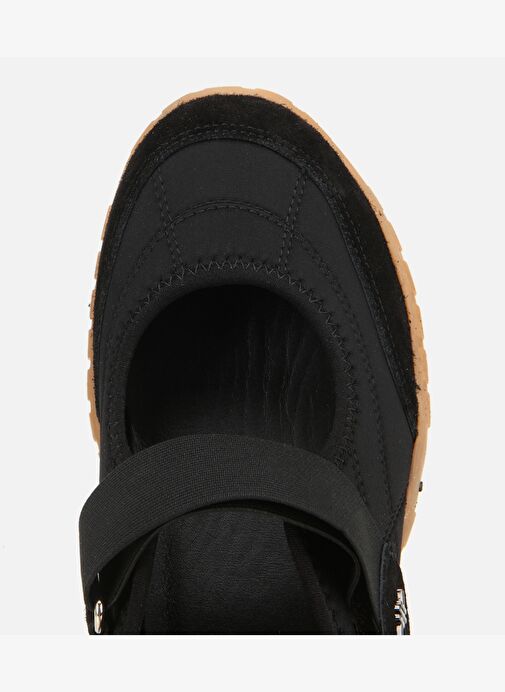 Kadın Süet Deri Siyah Rahat Tabanlı Comfort Ayakkabı 01AYH313550A100 - Görsel 6