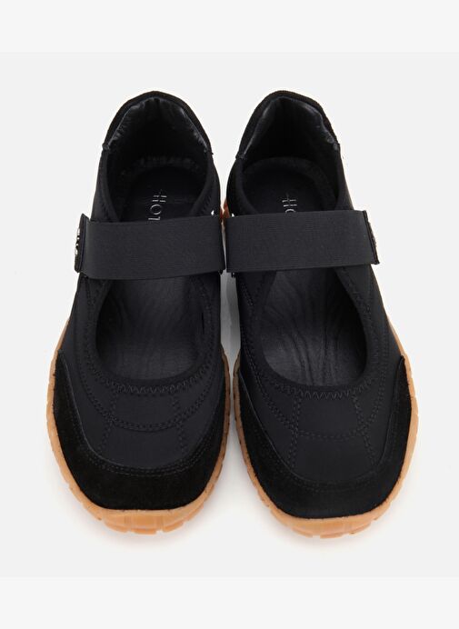 Kadın Süet Deri Siyah Rahat Tabanlı Comfort Ayakkabı 01AYH313550A100 - Görsel 7