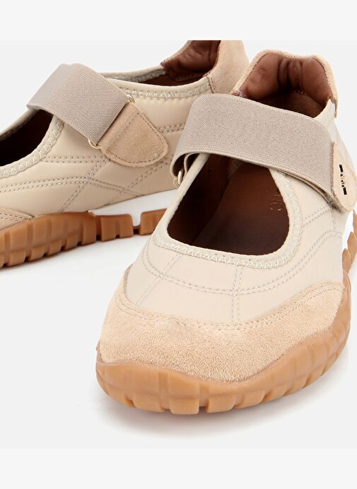 Kadın Süet Deri Bej Rahat Tabanlı Comfort Ayakkabı 01AYH313550A310 - Görsel 4