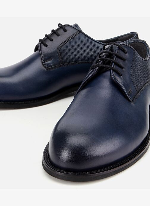 Erkek Deri Lacivert Klasik Ayakkabı 02AYH313780A680 - Görsel 4