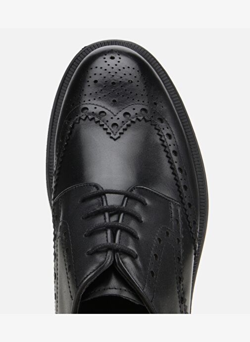 Erkek Deri Siyah Rahat Klasik Ayakkabı 02AYH313850A100 - Görsel 6