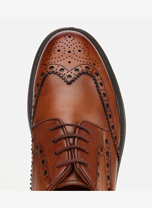 Erkek Deri Taba Rahat Klasik Ayakkabı 02AYH313850A370 - Görsel 6