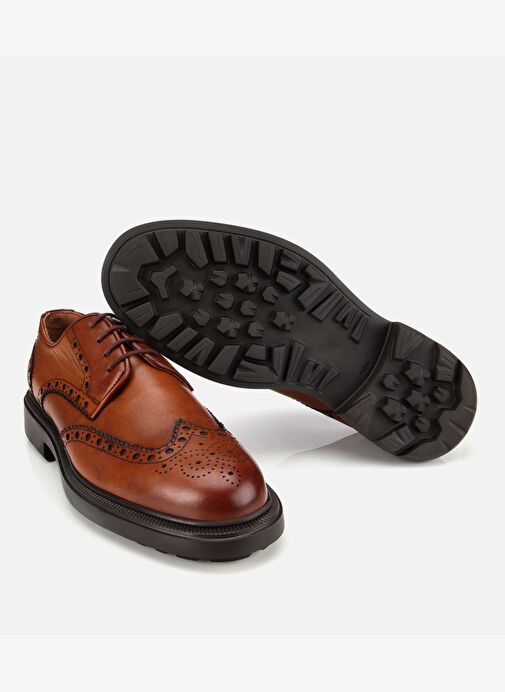 Erkek Deri Taba Rahat Klasik Ayakkabı 02AYH313850A370 - Görsel 7