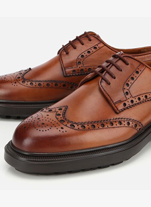 Erkek Deri Taba Rahat Klasik Ayakkabı 02AYH313850A370 - Görsel 4