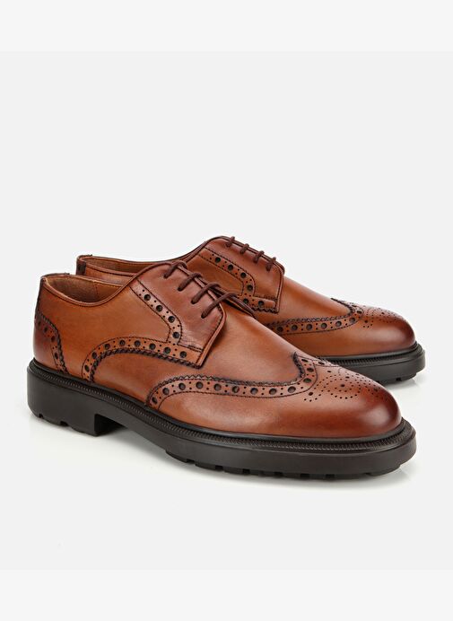 Erkek Deri Taba Rahat Klasik Ayakkabı 02AYH313850A370 - Görsel 3