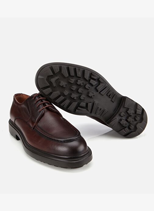 Erkek Deri Kahverengi Yumuşak Dokulu Klasik Ayakkabı 02AYH313860A480 - Görsel 7