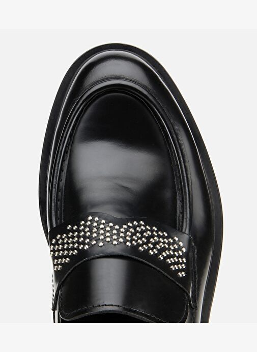 Erkek Açma Deri Taşlı Klasik Loafer 02AYH313890A100 - Görsel 6