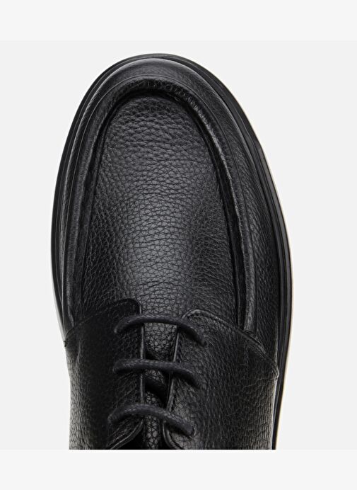 Erkek Deri Siyah Yumuşak Dokulu Comfort Günlük Ayakkabı 02AYH313970A100 - Görsel 6