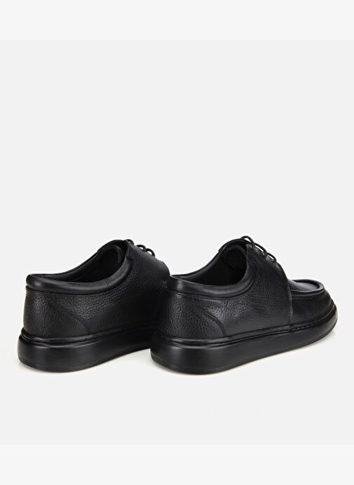 Erkek Deri Siyah Yumuşak Dokulu Comfort Günlük Ayakkabı 02AYH313970A100 - Görsel 5