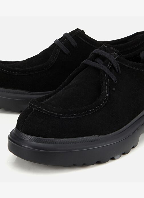 Erkek Süet Deri Siyah Yüksek Tabanlı Günlük Ayakkabı 02AYH314010A100 - Görsel 4