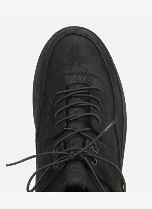 Erkek Nubuk Deri Siyah Rahat Tabanlı Spor Ayakkabı 02AYH314030A100 - Görsel 6