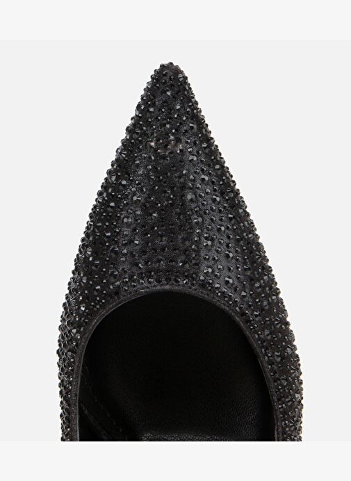 Kadın Siyah Taşlı Yüksek Topuklu Stiletto 01AYH314790A100 - Görsel 6